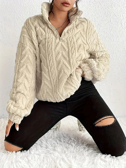 Plush Knit Fleece Pullover